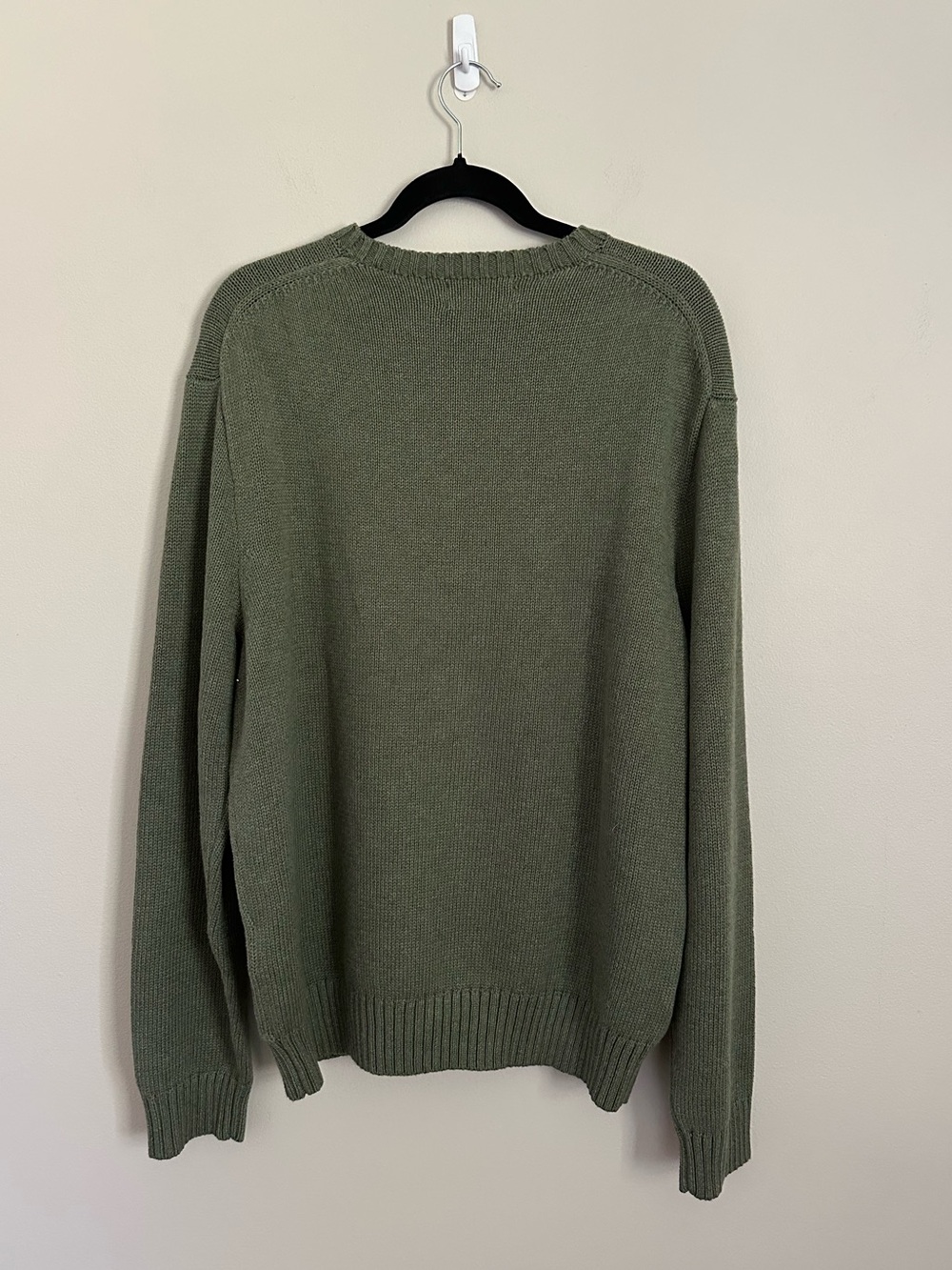 NWT Polo Ralph Lauren Hudson Valley Bear Sweater XL Lovette Heather Olive Green - Picture 3 of 7